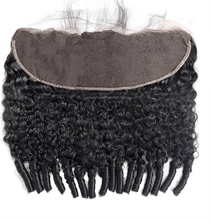 Msgem Burmese Curly 3 Bundles With 13*4 Lace Frontal Closure Brazilian Human Hair - Msgem Hair