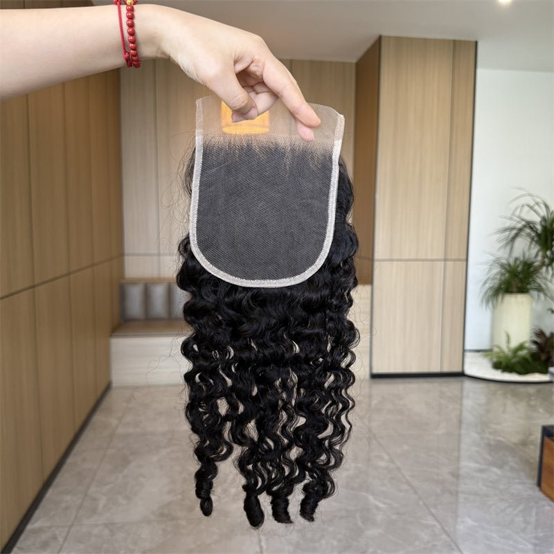 Msgem Burmese Curly 5x5 Transparent HD Lace Closure Virgin Human Hair - Msgem Hair