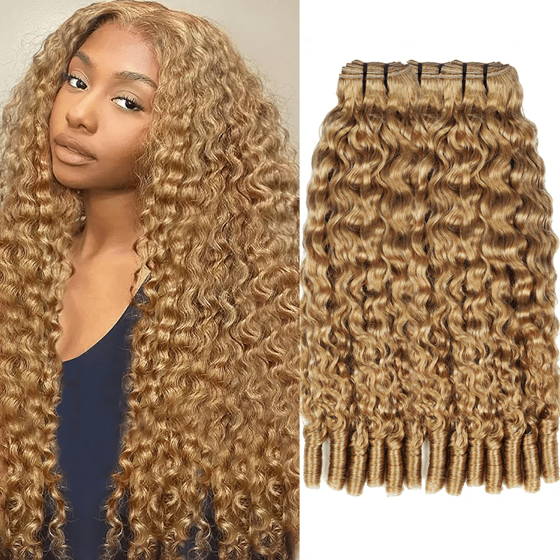 Msgem Burmese Curly Human Hair Bundles 27 Color Tangle Free Virgin Hair Extensions - Msgem Hair
