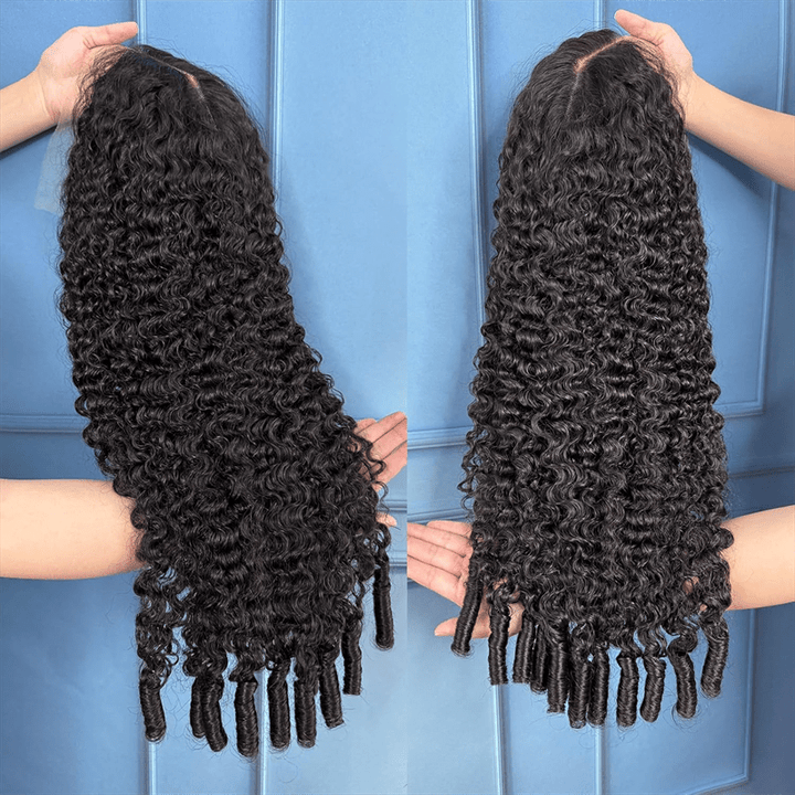 Msgem Burmese Curly Human Hair Wigs 4x4 6x6 Transparent Lace Closure Wig Vietnamese Hair - Msgem Hair