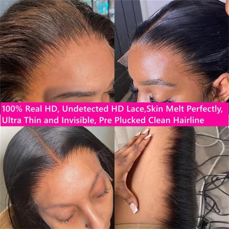 Msgem Burmese Curly Lace Frontal Wigs HD Transparent Human Hair Wigs 180% - Msgem Hair