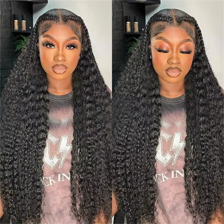 Msgem Burmese Curly Wave Wigs 250% 13x6 Full HD Lace Front Wig Human Hair Natural Hairline - Msgem Hair