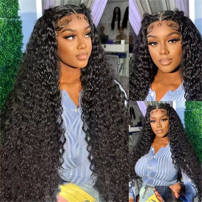 Msgem Burmese Curly Wave Wigs 250% 13x6 Full HD Lace Front Wig Human Hair Natural Hairline - Msgem Hair