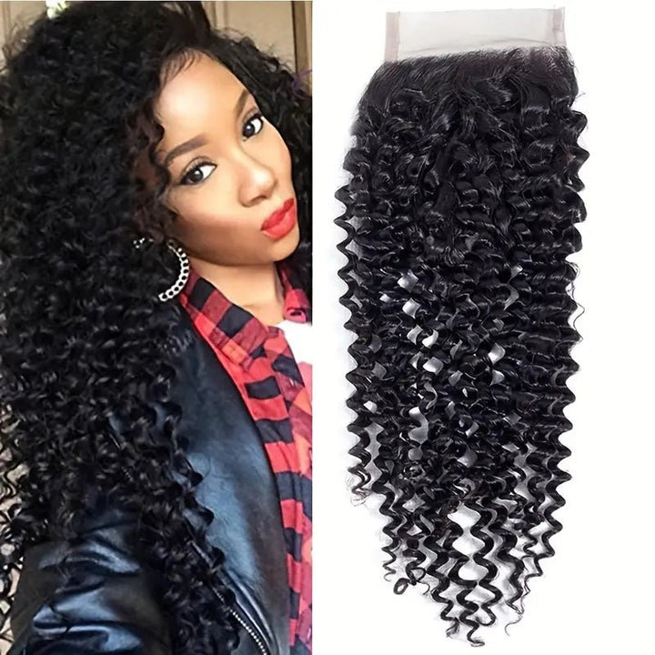 Msgem Curly 4*4 Lace Closure Virgin Human Hair - Msgem Hair