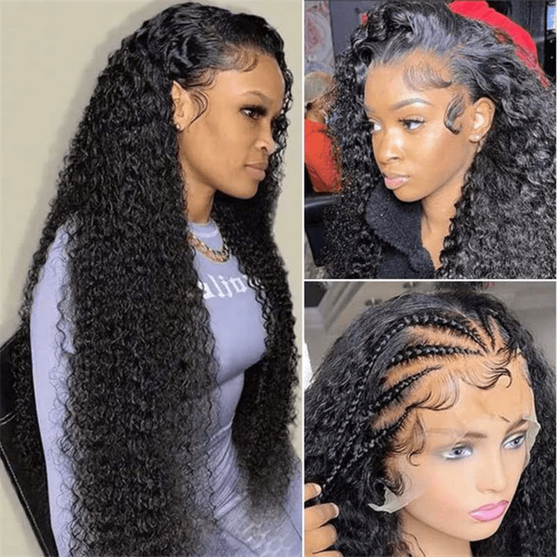 Msgem Curly Wave 13x6 Lace Frontal Human Hair Wigs 210% Limited Deals - Msgem Hair