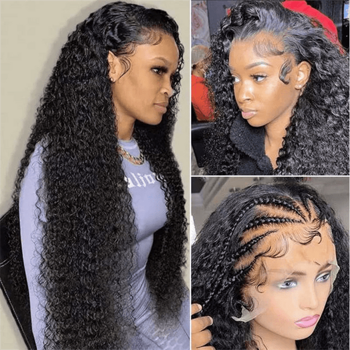 Msgem Curly Wave 13x6 Lace Frontal Human Hair Wigs 210% Limited Deals - Msgem Hair