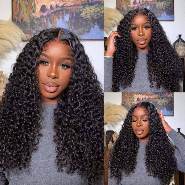 Msgem Curly Wave 13x6 Lace Frontal Wig Human Hair Thick Density Invisible HD Lace Wig - Msgem Hair