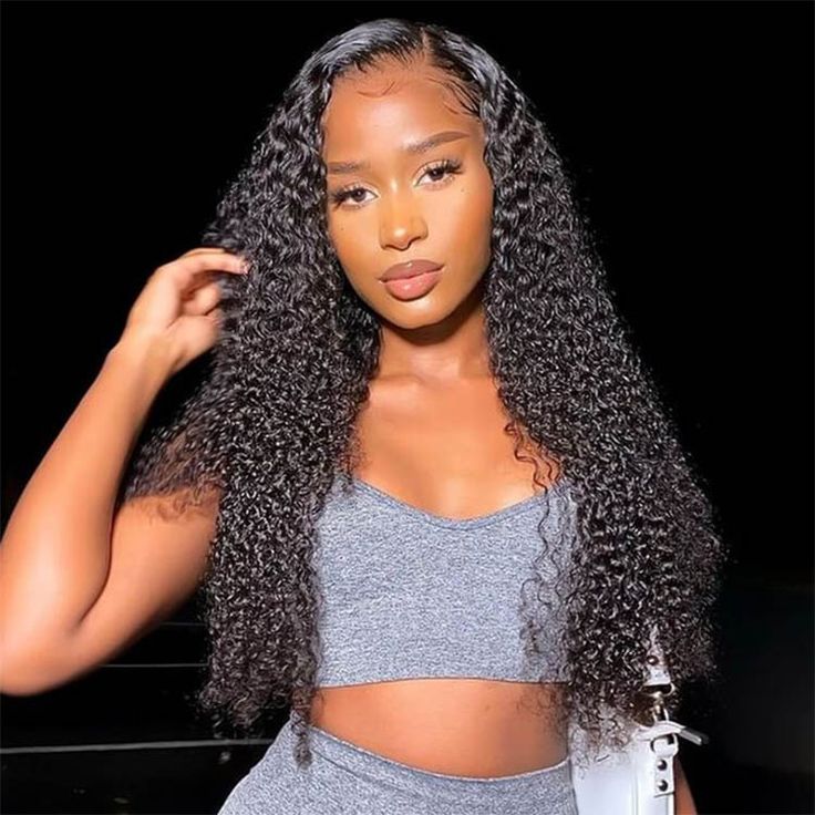 Msgem Curly Wave 13x6 Lace Frontal Wig Human Hair Thick Density Invisible HD Lace Wig - Msgem Hair