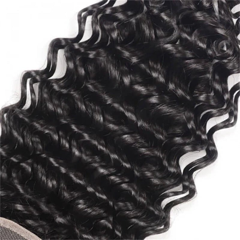 Msgem Deep Wave 5x5 Transparent HD Lace Closure Virgin Human Hair Frontal Closure - Msgem Hair