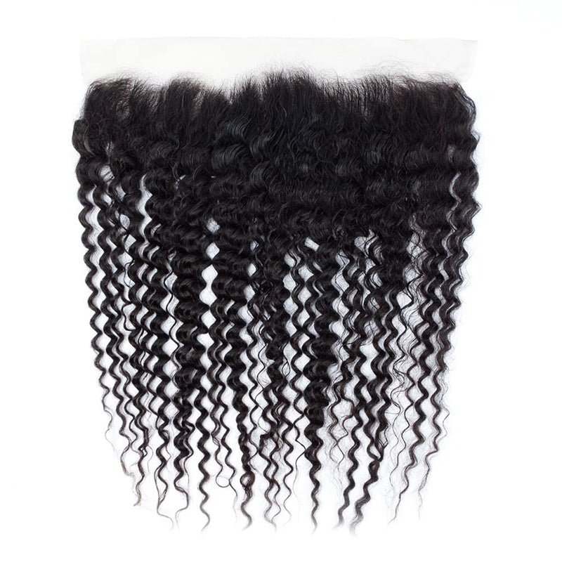 Msgem Deep Wave Ear to Ear Lace Frontal Closure 13x4 HD Lace Frontal Human Hair With Baby Hair - Msgem Hair