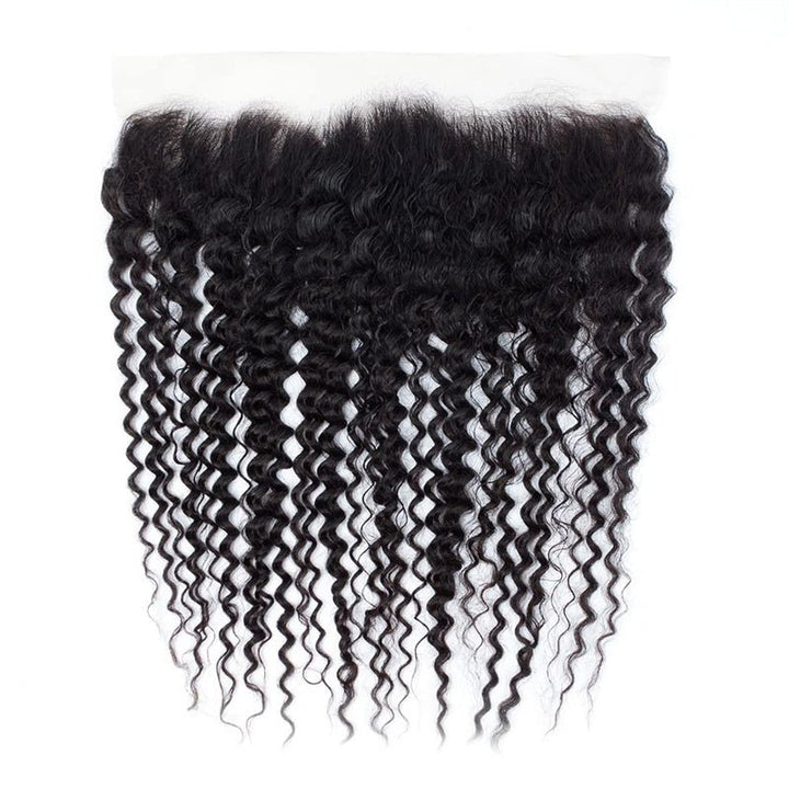 Msgem Deep Wave Ear to Ear Lace Frontal Closure 13x4 HD Lace Frontal Human Hair With Baby Hair - Msgem Hair