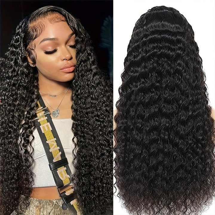 Msgem Deep Wave HD Lace Front Wigs Pre - plucked Human Hair Wig 13x4 13x6 Virgin Hair Frontal Wig - Msgem Hair