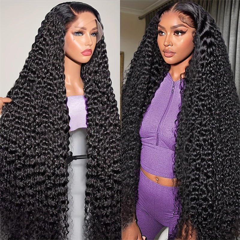 Msgem Deep Wave HD Lace Front Wigs Pre - plucked Human Hair Wig 13x4 13x6 Virgin Hair Frontal Wig - Msgem Hair