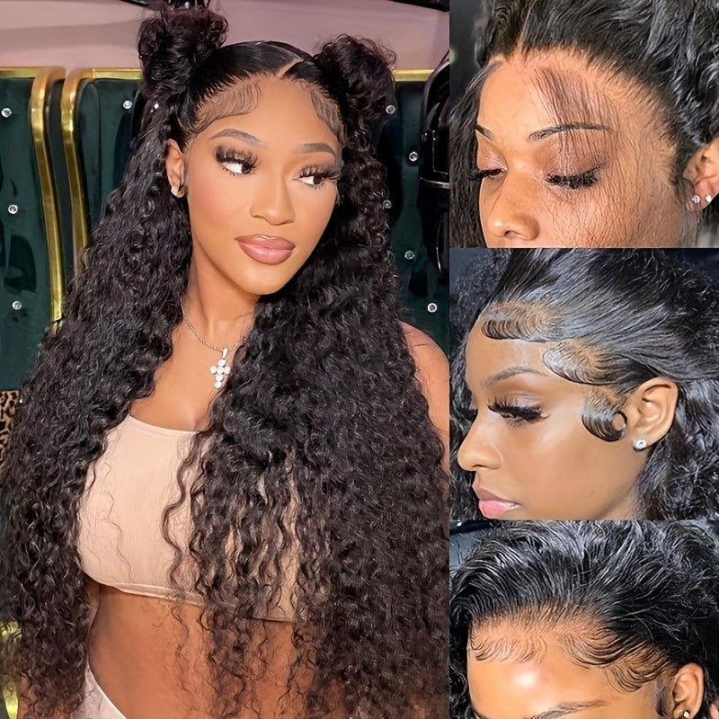 Msgem Deep Wave HD Lace Front Wigs Pre - plucked Human Hair Wig 13x4 13x6 Virgin Hair Frontal Wig - Msgem Hair