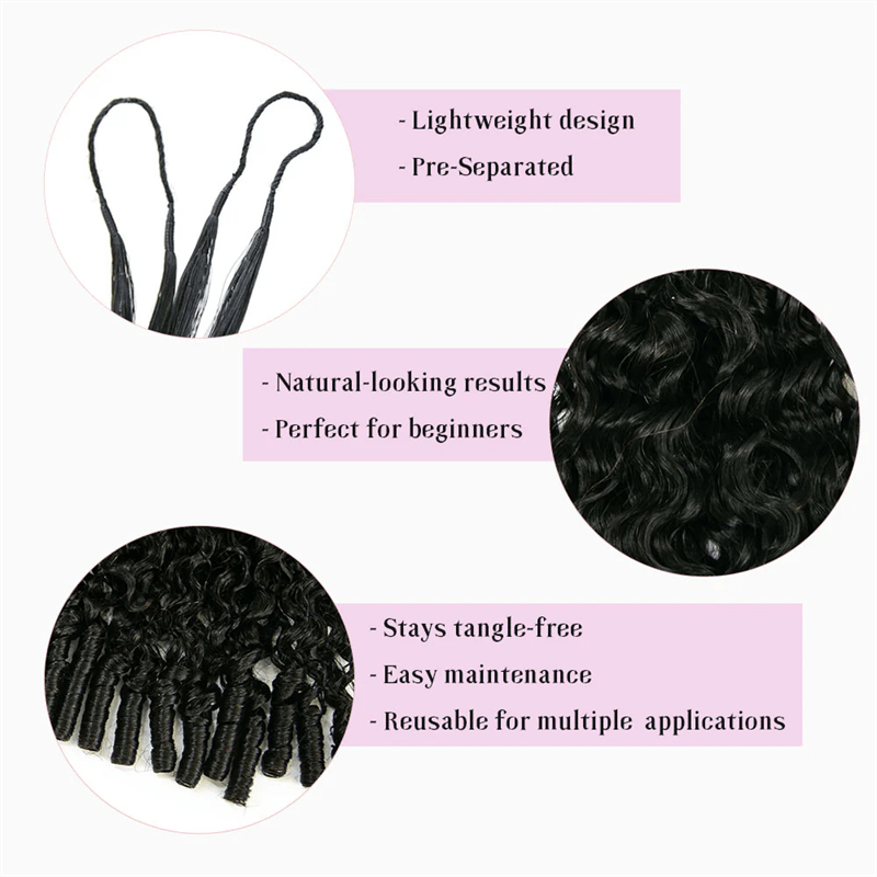 Msgem Feather Crochet Hair Extension Burmese Curly Human Hair - Msgem Hair