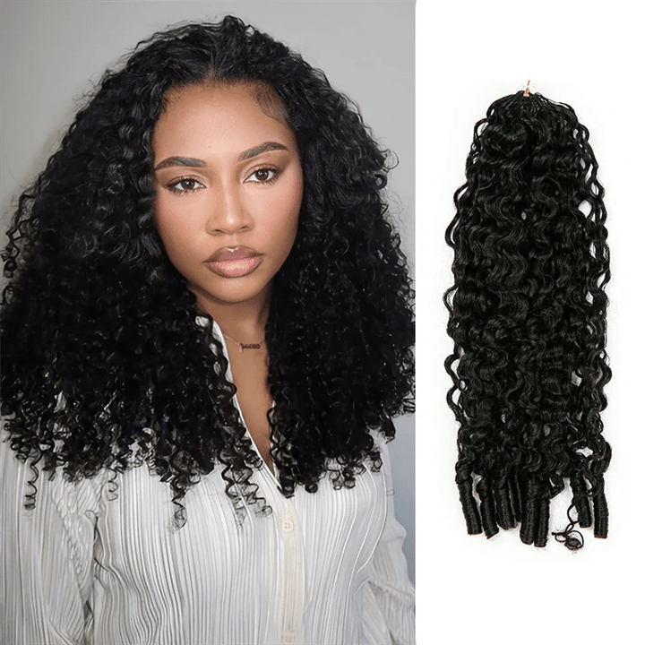 Msgem Feather Crochet Hair Extension Burmese Curly Human Hair - Msgem Hair