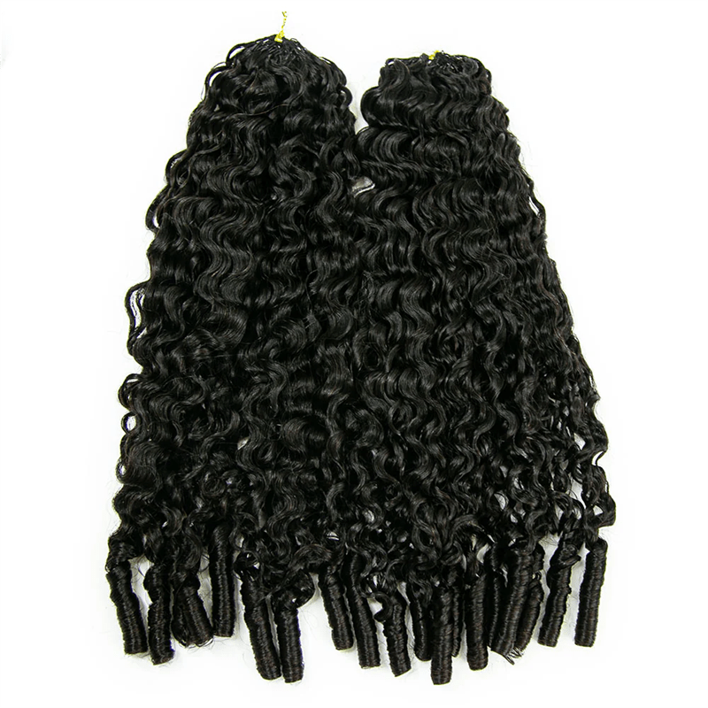 Msgem 16A Burmese Curly Crochet Human Hair Extension Limited Sale