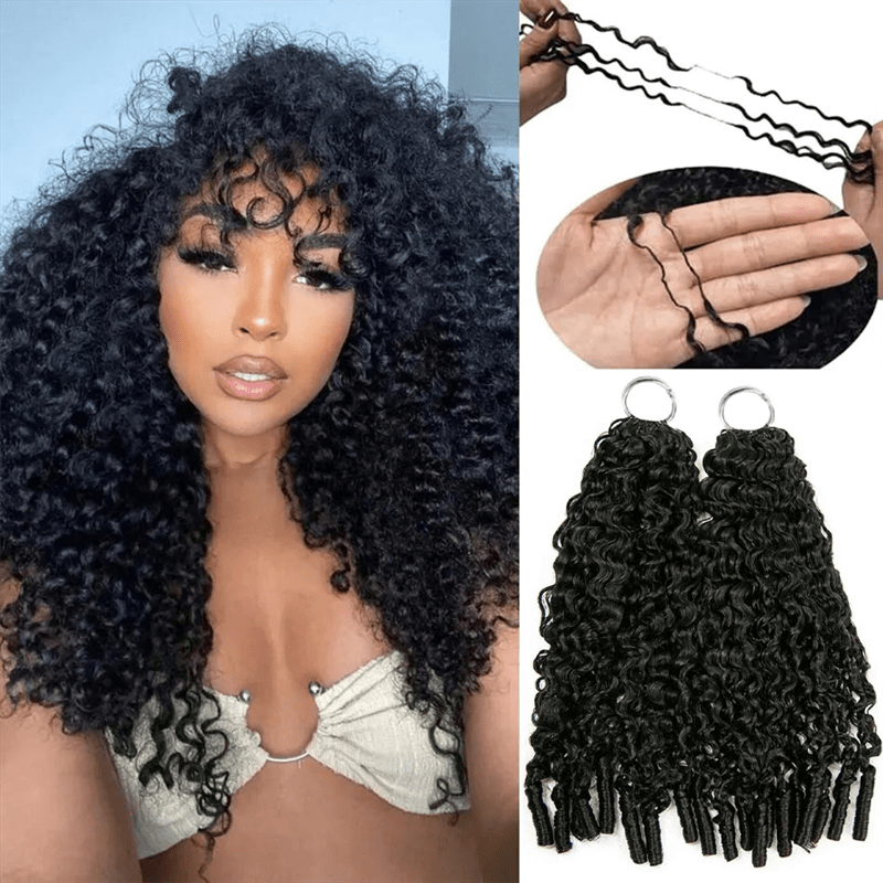 Msgem 16A Burmese Curly Crochet Human Hair Extension Limited Sale