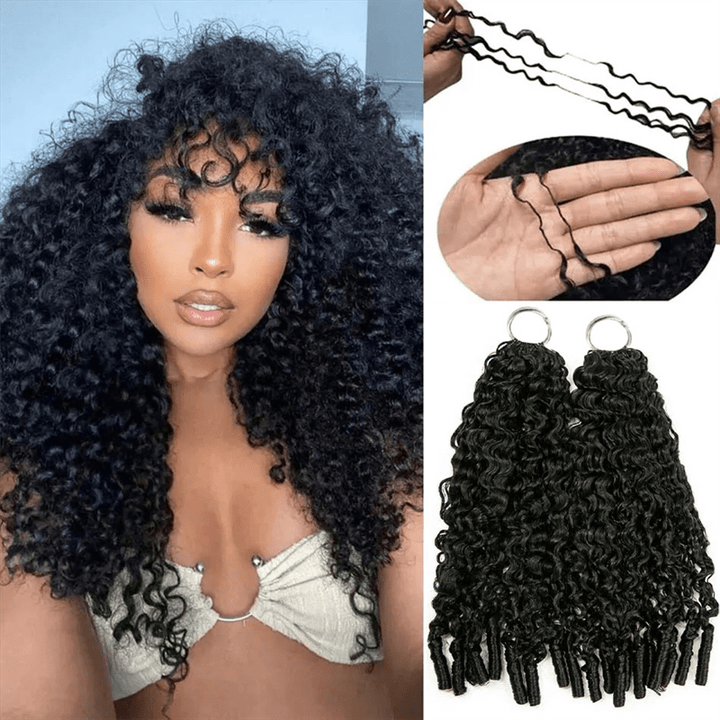 Msgem 16A Burmese Curly Crochet Human Hair Extension Limited Sale