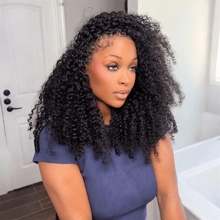 Msgem Feather Crochet Hair Extension Kinky Curly Human Hair - Msgem Hair