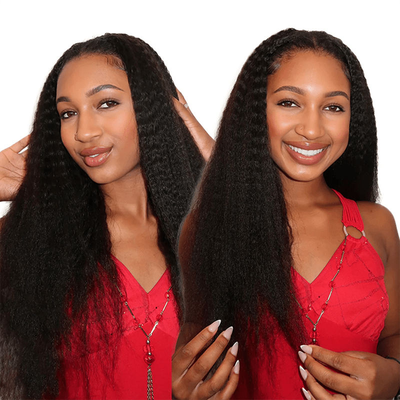 Msgem Feather Crochet Hair Extension Kinky Straight Human Hair - Msgem Hair