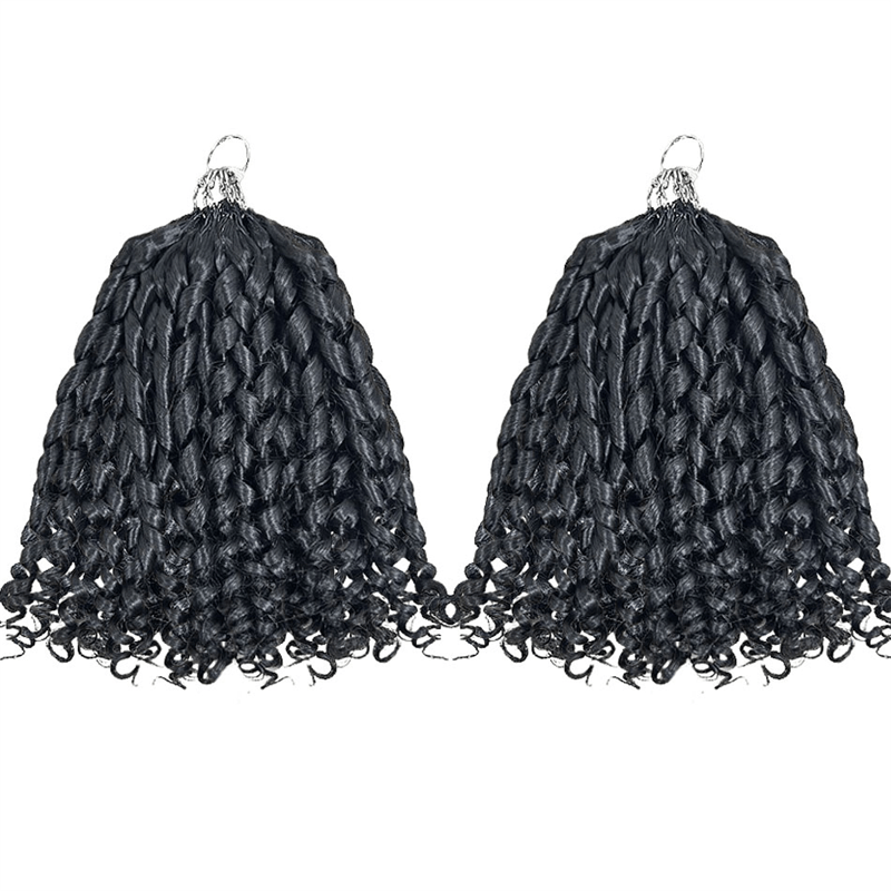 Msgem Feather Crochet Hair Extension Pixie Curly Human Hair - Msgem Hair