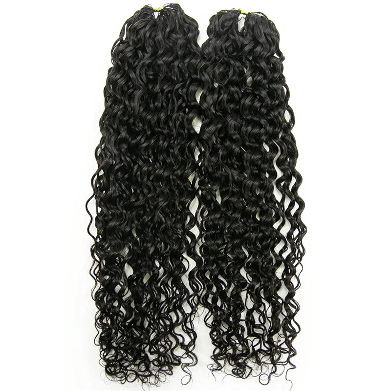 Msgem Feather Crochet Hair Extension Water Wave Human Hair - Msgem Hair