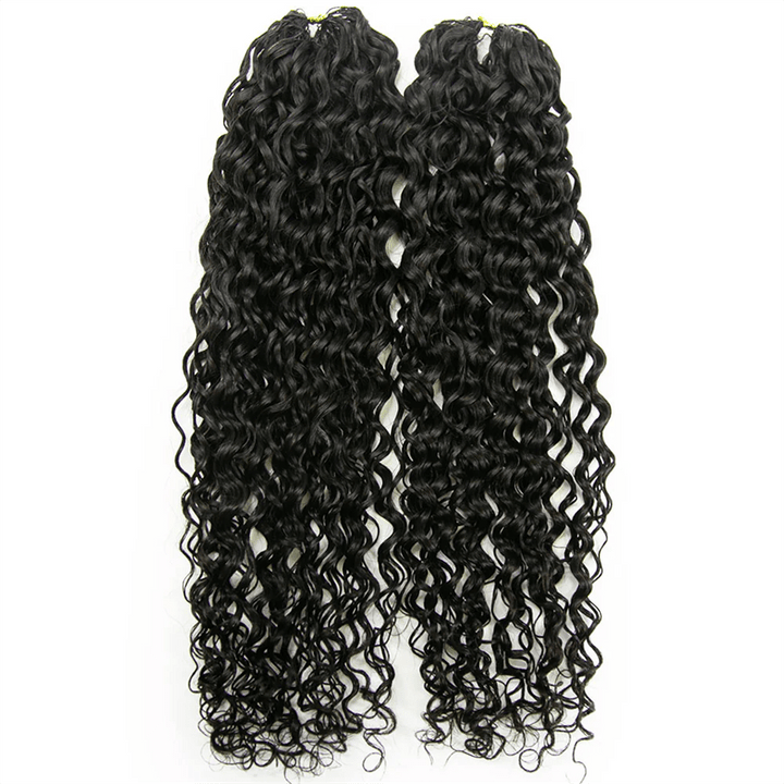 Msgem Feather Crochet Hair Extension Water Wave Human Hair - Msgem Hair