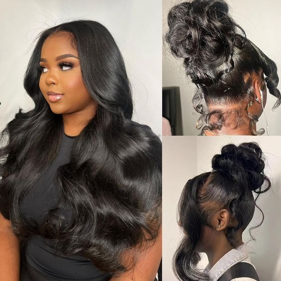 Msgem Full Lace Human Hair Wigs Body Wave Wigs Pre Plucked Natural Hairline with Baby Hair - Msgem Hair
