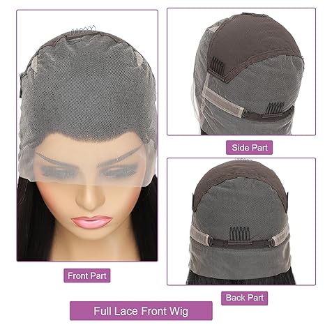 Msgem Full Lace Human Hair Wigs Body Wave Wigs Pre Plucked Natural Hairline with Baby Hair - Msgem Hair