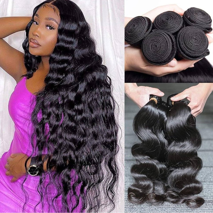 Msgem Hair 4Pcs/pack Indian Loose Wave Virgin Human Hair - Msgem Hair