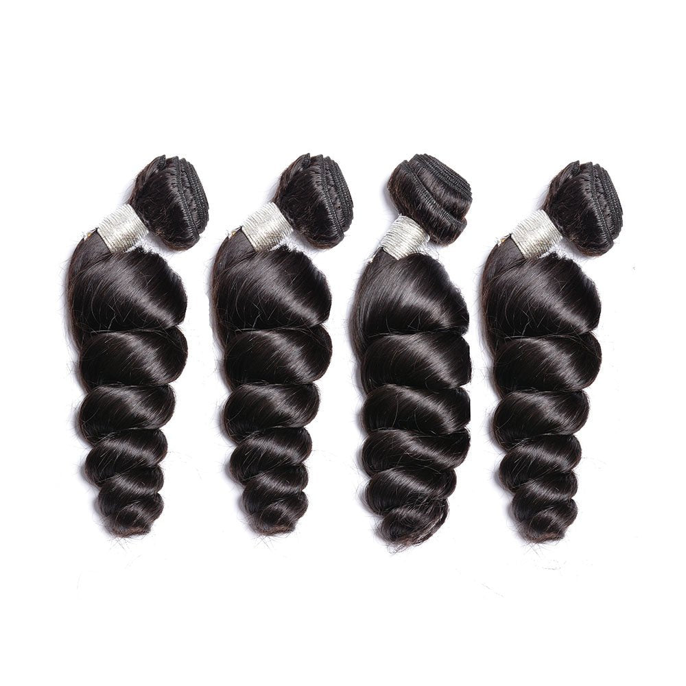 Msgem Hair 4Pcs/pack Indian Loose Wave Virgin Human Hair - Msgem Hair
