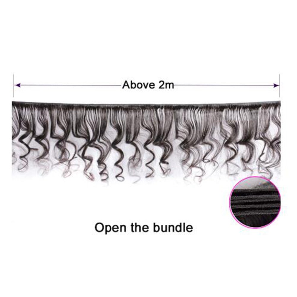 Msgem Hair Indian 3 Bundles Loose Wave Hair Weave - Msgem Hair