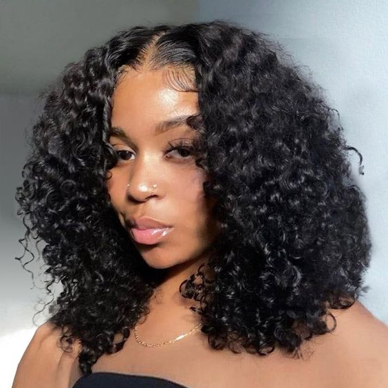 Msgem HD Lace 13x4 Lace Front Wig 180% / 250% Hair Density Curly Bob Wigs Curly Wave Wig for Black Women - Msgem Hair