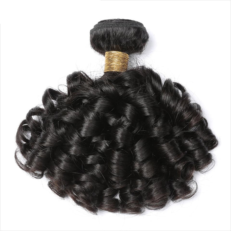 Msgem Indian Bouncy Curly 3 Bundles Human Hair Extensation - Msgem Hair