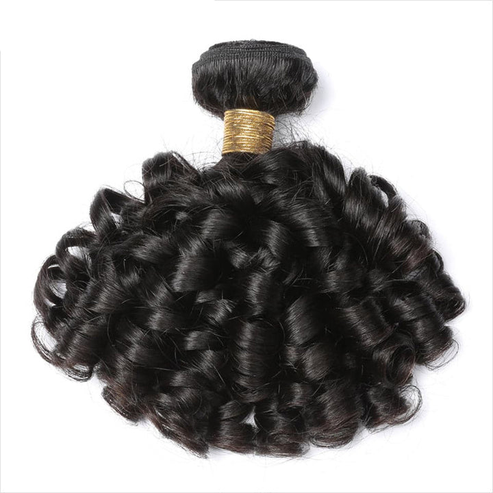 Msgem Indian Bouncy Curly 3 Bundles Human Hair Extensation - Msgem Hair
