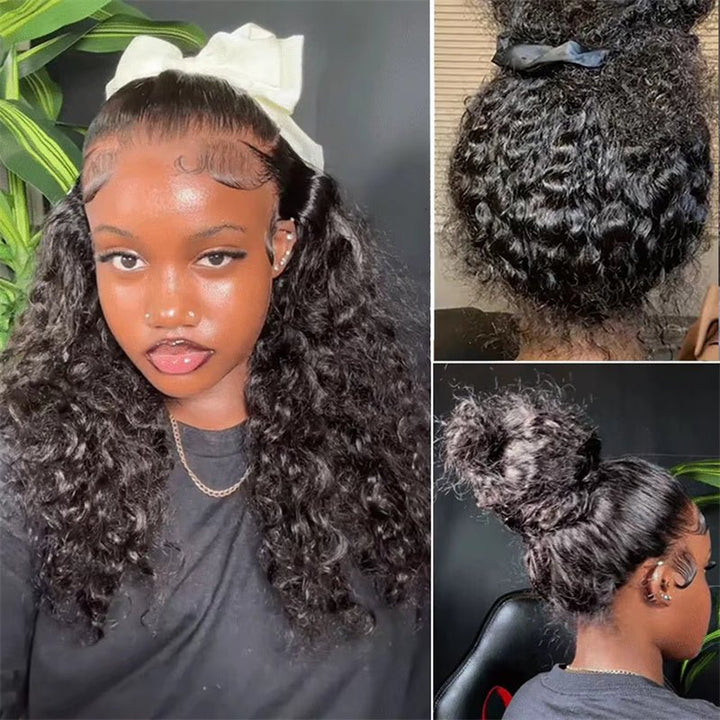 Msgem Invisi - Drawstring Snug Fit 360 Lace Frontal Wigs Glueless Human Hair Wigs Pre Plucked Natural Hairline - Msgem Hair