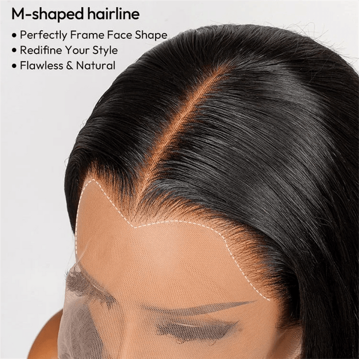 Msgem Lagos Hairline Body Wave Undetectable HD 13x6 Lace Front Wig With Widows Peak - Msgem Hair