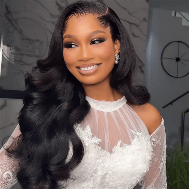 Msgem Lagos Hairline Body Wave Undetectable HD 13x6 Lace Front Wig With Widows Peak - Msgem Hair