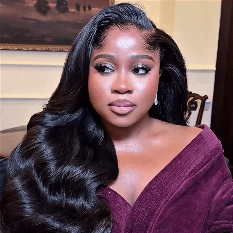 Msgem Lagos Hairline Body Wave Undetectable HD 13x6 Lace Front Wig With Widows Peak - Msgem Hair
