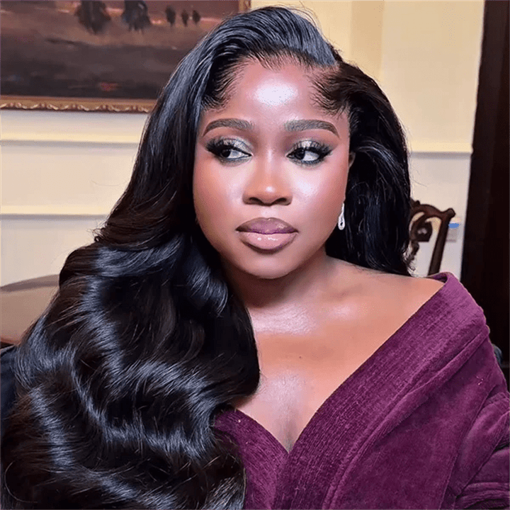 Msgem Lagos Hairline Body Wave Undetectable HD 13x6 Lace Front Wig With Widows Peak - Msgem Hair