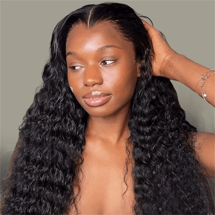 Msgem Lagos Hairline Water Wave 13x6 Invisible Lace Frontal Wigs Human Hair - Msgem Hair