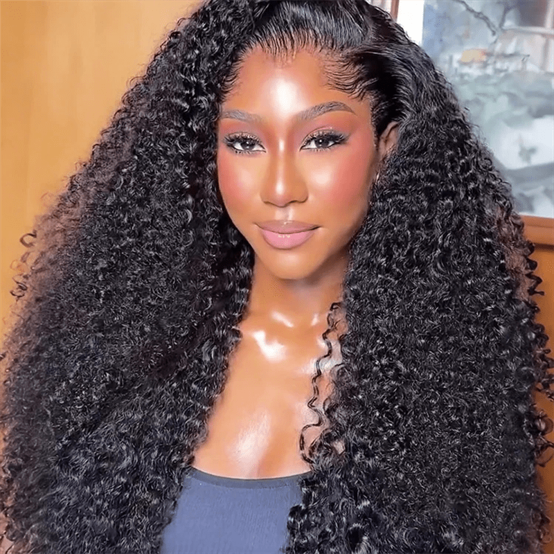 Msgem Lagos Hairline Widows Peak Burmese Curly 13x6 HD Lace Frontal Wig Human Hair - Msgem Hair
