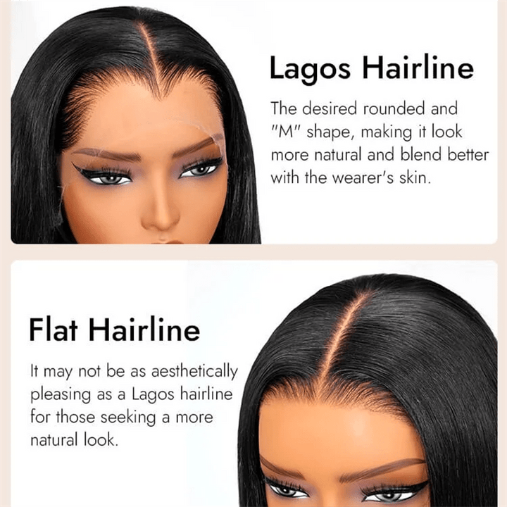 Msgem Lagos Hairline Widows Peak Burmese Curly 13x6 HD Lace Frontal Wig Human Hair - Msgem Hair