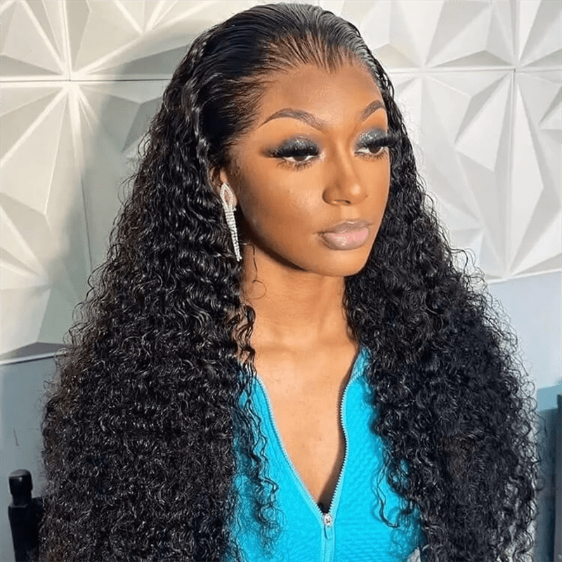 Msgem Lagos Hairline Widows Peak Burmese Curly 13x6 HD Lace Frontal Wig Human Hair - Msgem Hair