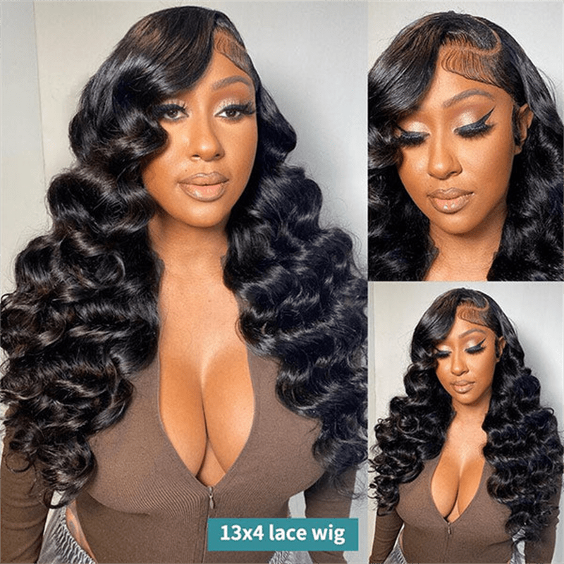 Msgem Loose Wave 13x4 Lace Front Human Hair Wigs 180% Limited Deals - Msgem Hair