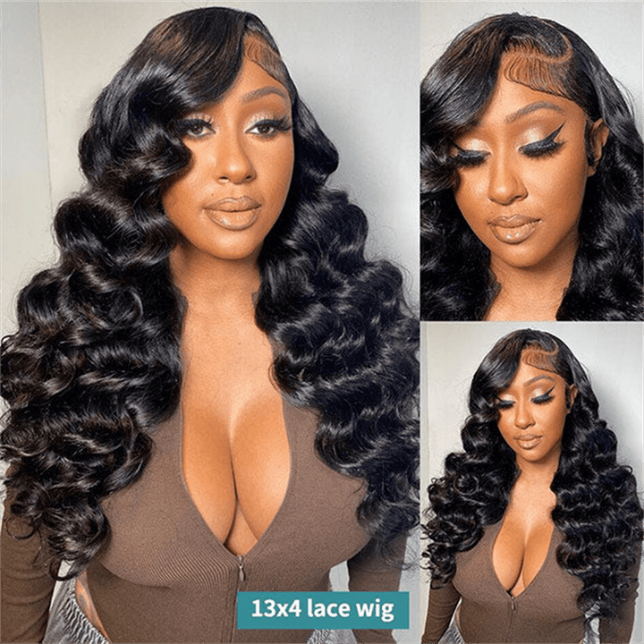 Msgem Loose Wave 13x4 Lace Front Human Hair Wigs 180% Limited Deals - Msgem Hair