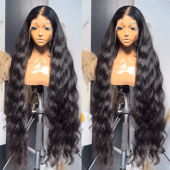 Msgem Natural Wave 13x6 Lace Frontal Human Hair Wigs 300% Density - Msgem Hair