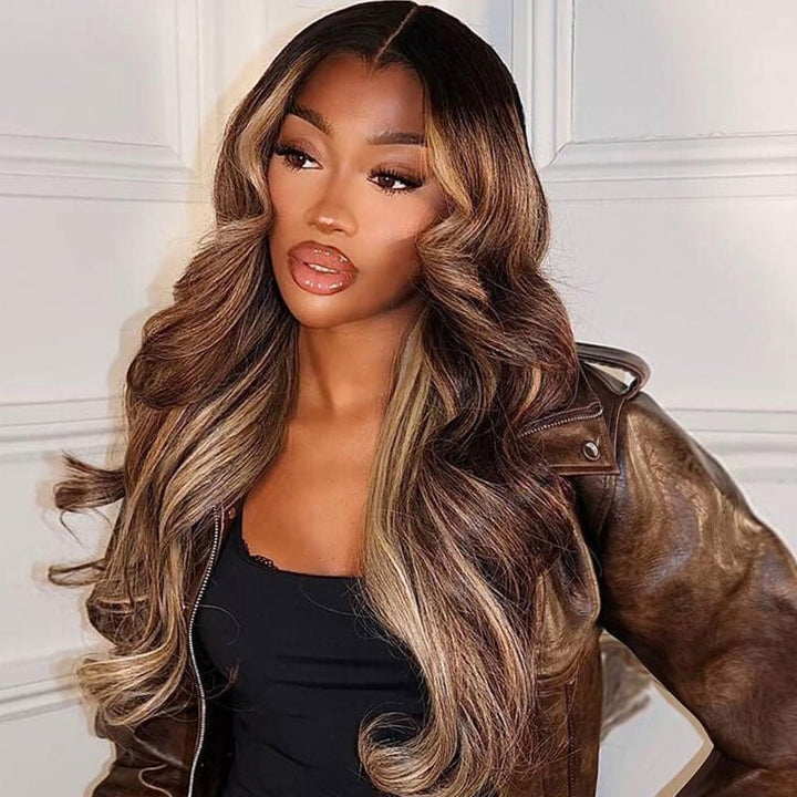 Msgem P4/27 Highlight Lagos Hairline Body Wave 13x6 HD Lace Front Wigs - Msgem Hair