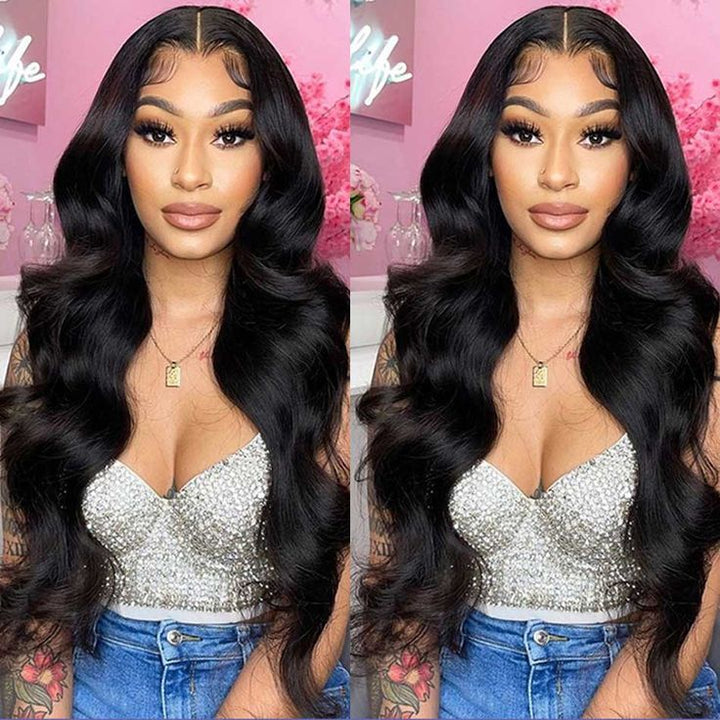 Msgem Peruvian Virgin Hair Body Wave 13x4 Lace Frontal With 3 Bundles - Msgem Hair